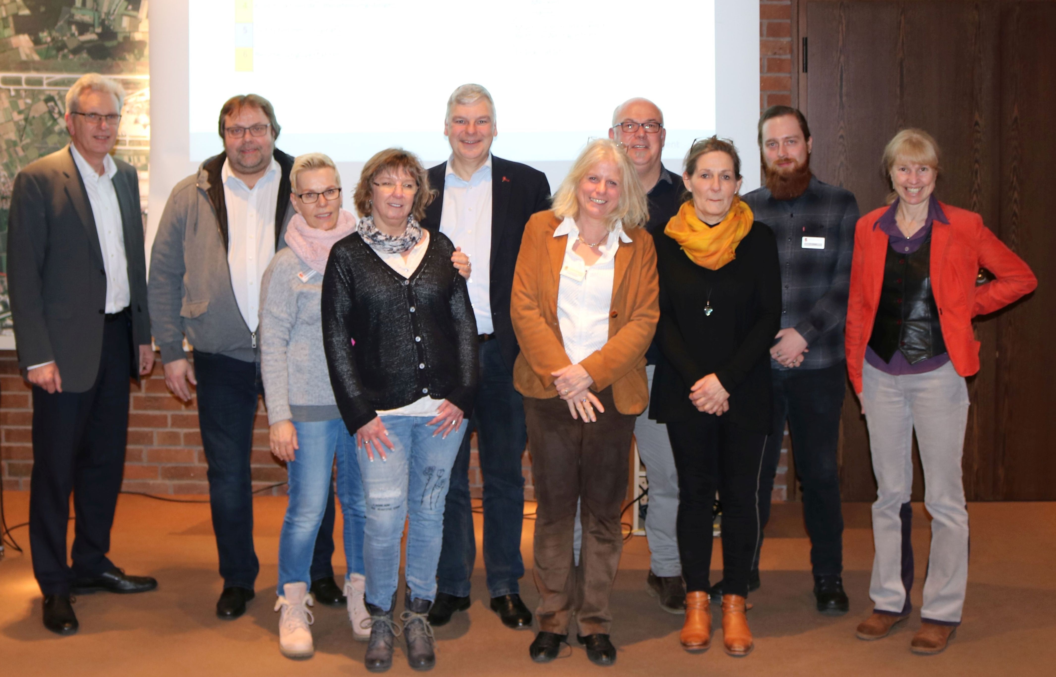 Projektgruppe mit Bürgermeister Heuer Image